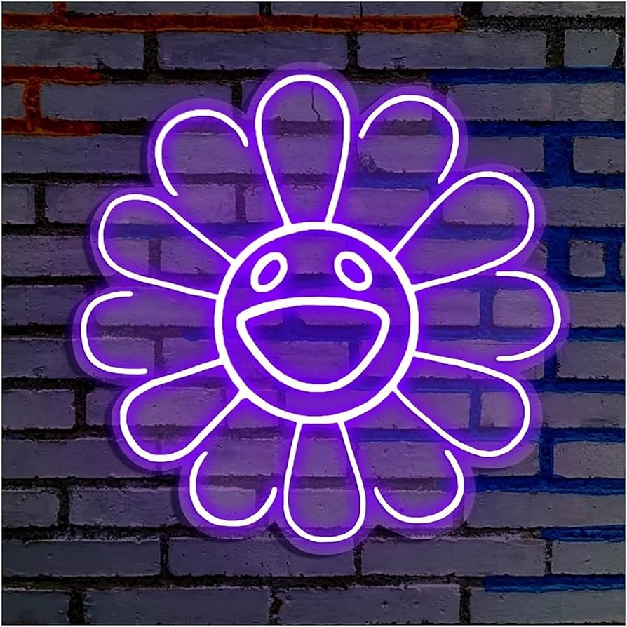 ネオンサイン　顔文字　オリジナル　レインボースマイル Amazon.co.jp: Melting Smile Face ネオンサイン 溶けたスマイル